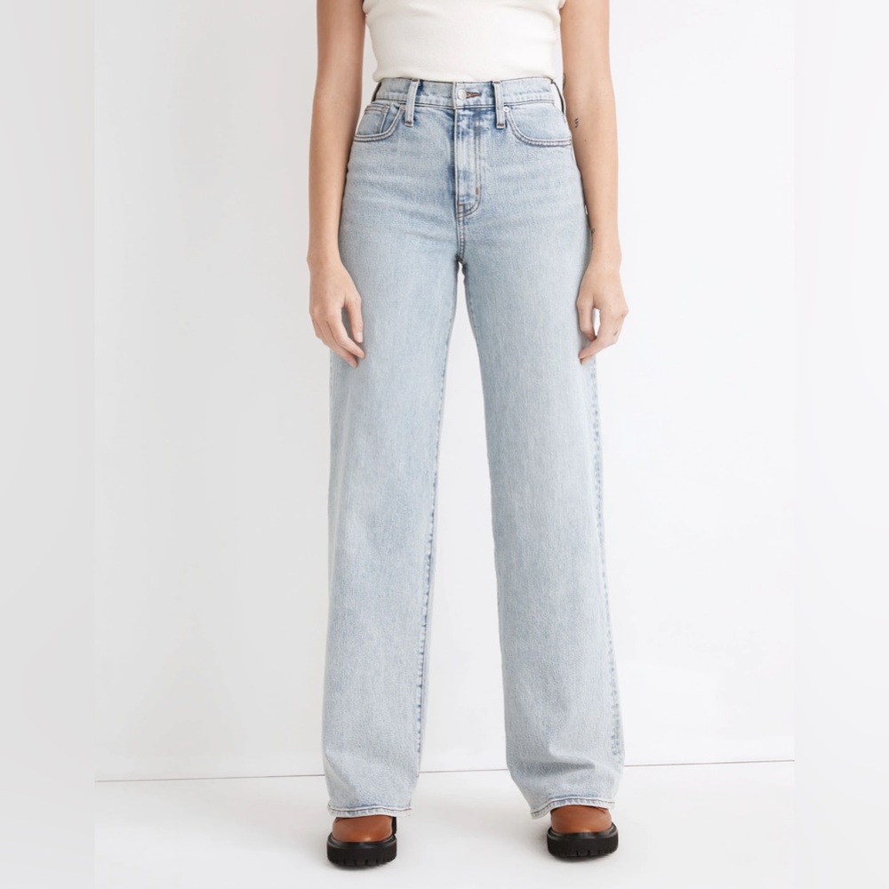Madewell superwide-leg jeans in Hollyhurst Size 29